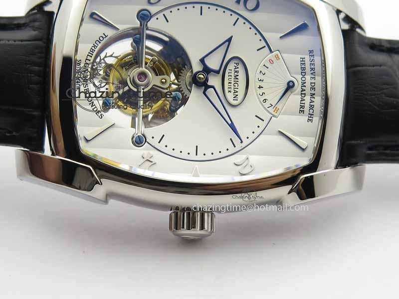 QuickDry Kalpa Grande Tourbillon AZ Best Edition SS White Dial On Black Leather Strap 8617