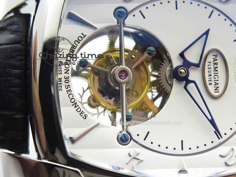 QuickDry Kalpa Grande Tourbillon AZ Best Edition SS White Dial On Black Leather Strap 8617