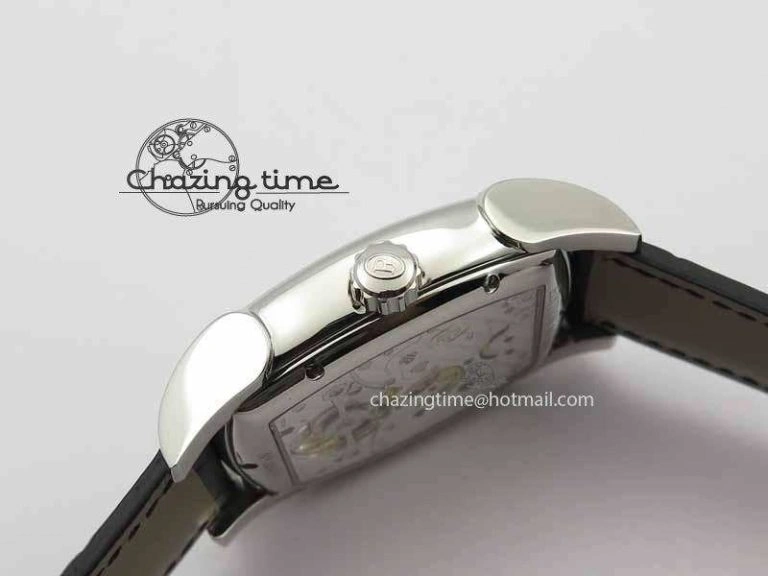 QuickDry Kalpa Grande Tourbillon AZ Best Edition SS White Dial On Black Leather Strap 8617