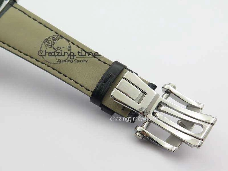 Efficient Kalpa Tourbillon SS Gray Textured Dial On Black Leather Strap 8622