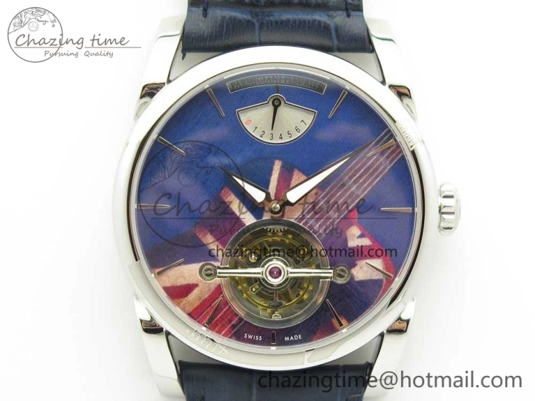 Kalpa Tourbillon SS White Textured Dial On Brown Leather Strap MoistureWicking 8620