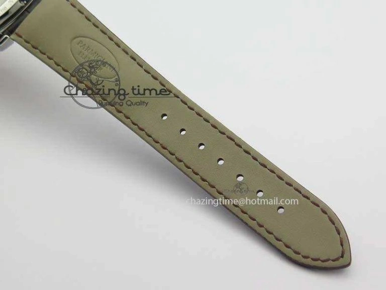 Kalpa Tourbillon SS White Textured Dial On Brown Leather Strap MoistureWicking 8620