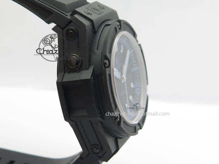 Durable King Power 48mm OceanGraphic 4000 Carbon V6F 1:1 Best Edition Black Dial Blue Markers A 6967