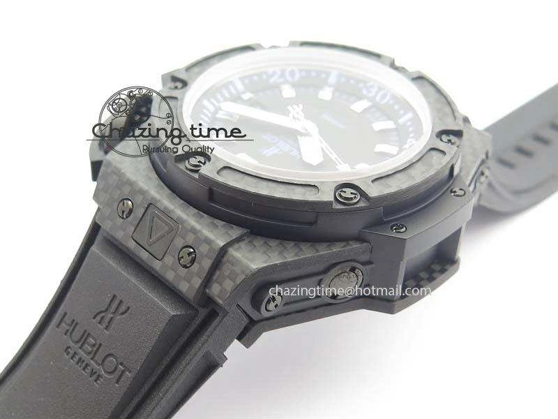 Durable King Power 48mm OceanGraphic 4000 Carbon V6F 1:1 Best Edition Black Dial Blue Markers A 6967
