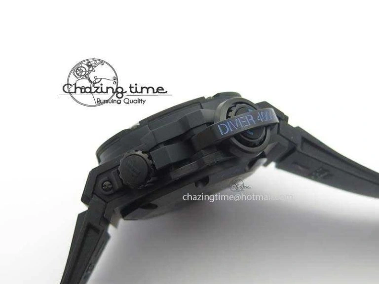 Durable King Power 48mm OceanGraphic 4000 Carbon V6F 1:1 Best Edition Black Dial Blue Markers A 6967