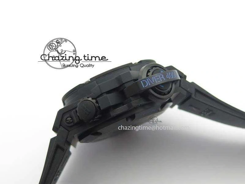 Durable King Power 48mm OceanGraphic 4000 Carbon V6F 1:1 Best Edition Black Dial Blue Markers A 6967
