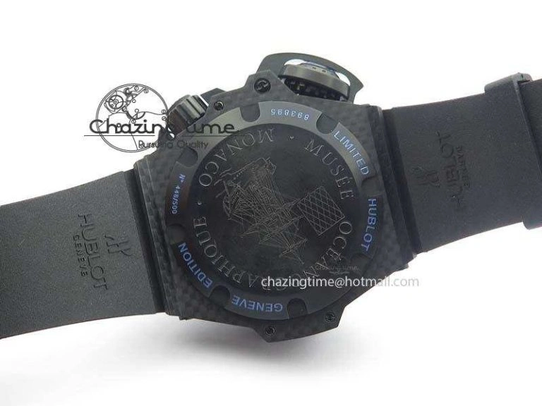 Durable King Power 48mm OceanGraphic 4000 Carbon V6F 1:1 Best Edition Black Dial Blue Markers A 6967