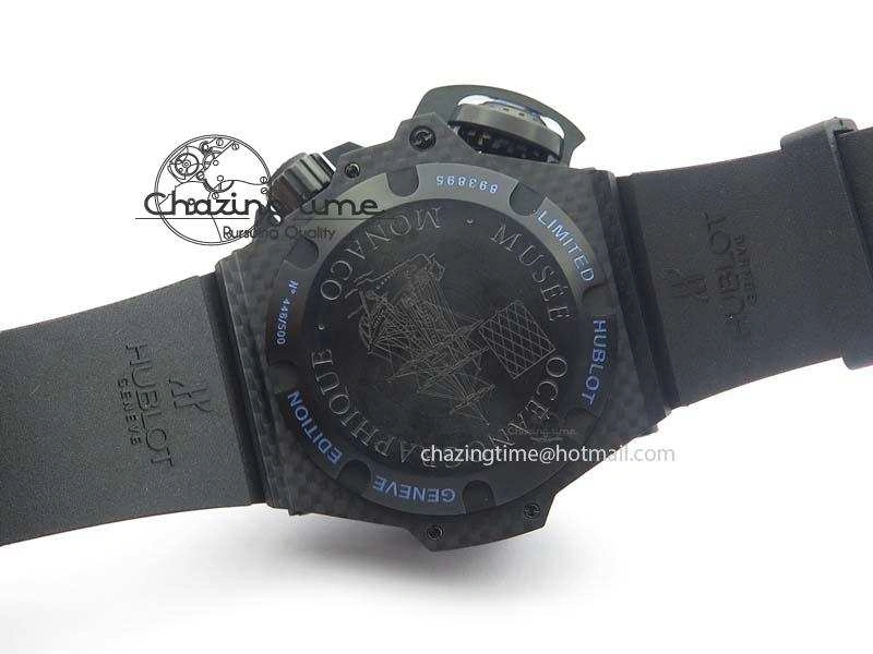 Durable King Power 48mm OceanGraphic 4000 Carbon V6F 1:1 Best Edition Black Dial Blue Markers A 6967