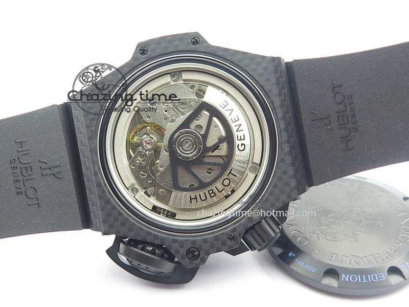 Durable King Power 48mm OceanGraphic 4000 Carbon V6F 1:1 Best Edition Black Dial Blue Markers A 6967