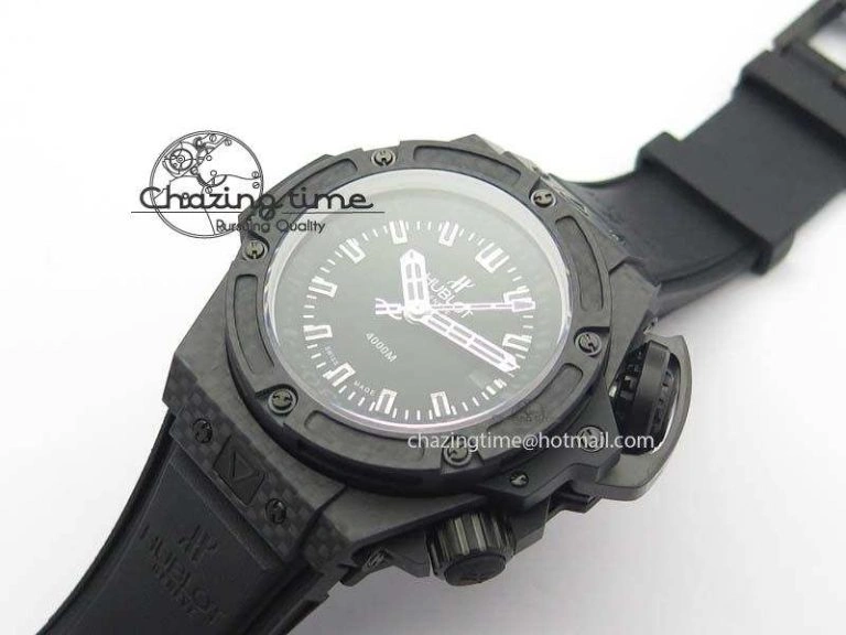 King Power 48mm OceanGraphic 4000 Carbon V6F 1:1 Best Edition Black Dial Gray Markers A Elegant 6968