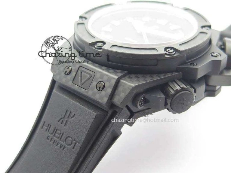 King Power 48mm OceanGraphic 4000 Carbon V6F 1:1 Best Edition Black Dial Gray Markers A Elegant 6968