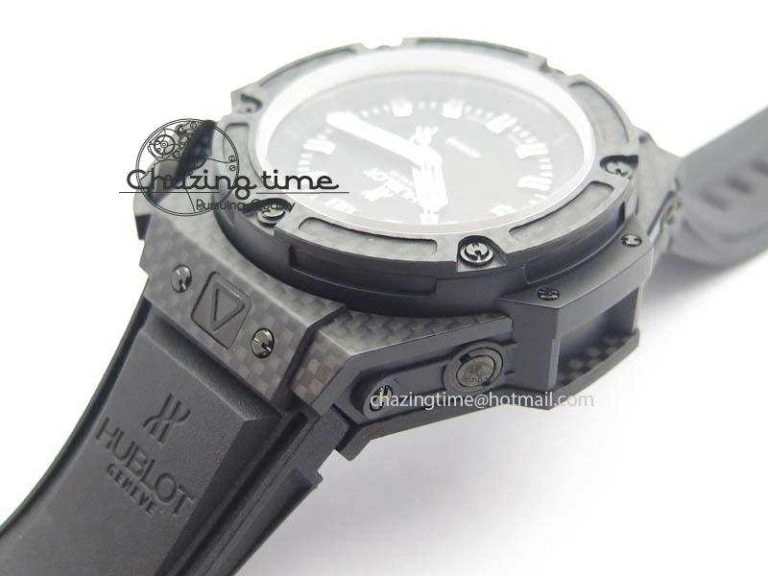 King Power 48mm OceanGraphic 4000 Carbon V6F 1:1 Best Edition Black Dial Gray Markers A Elegant 6968