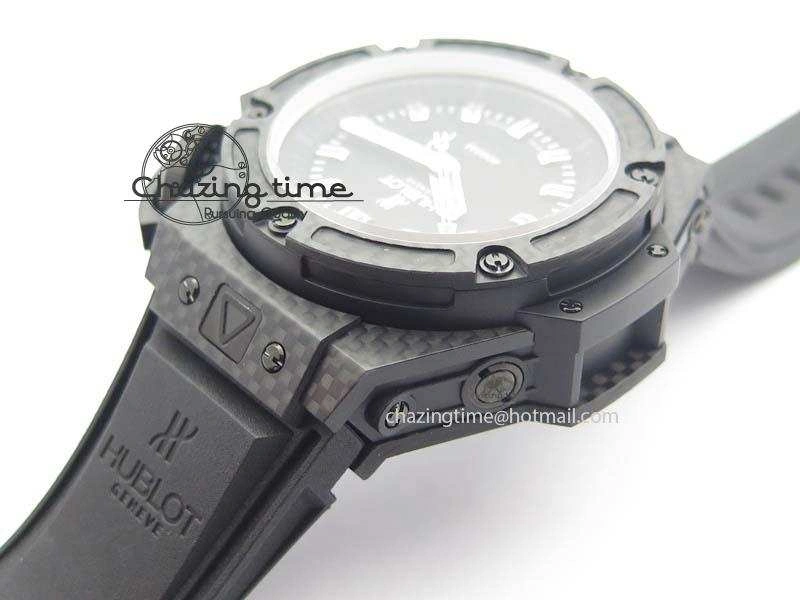King Power 48mm OceanGraphic 4000 Carbon V6F 1:1 Best Edition Black Dial Gray Markers A Elegant 6968