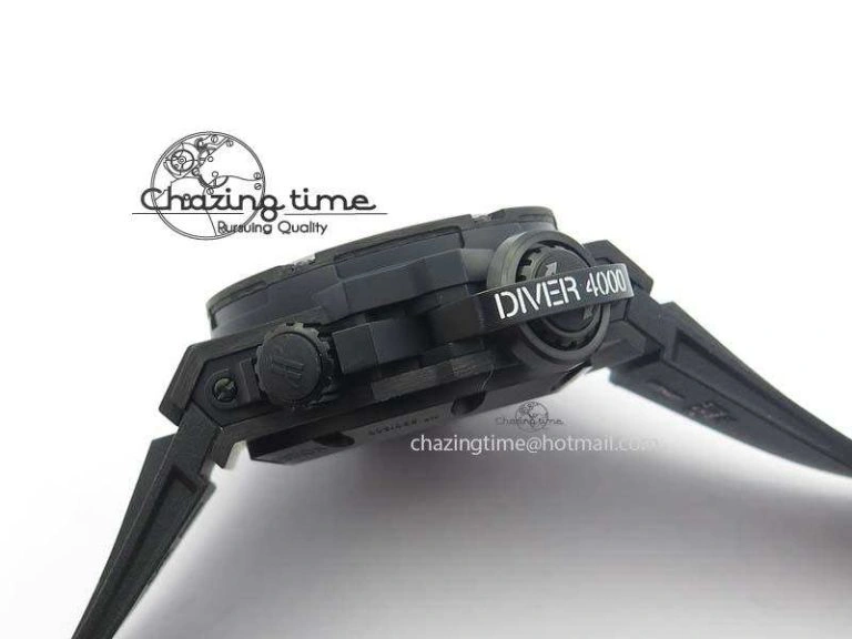 King Power 48mm OceanGraphic 4000 Carbon V6F 1:1 Best Edition Black Dial Gray Markers A Elegant 6968