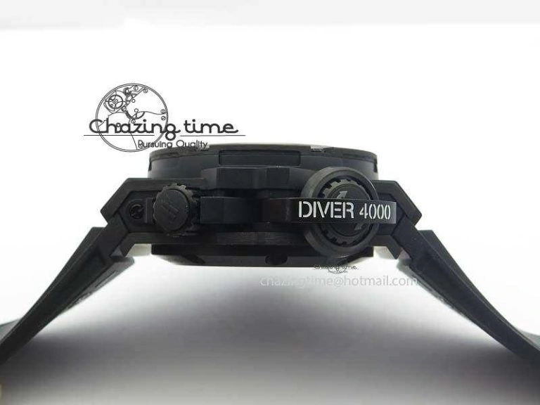 King Power 48mm OceanGraphic 4000 Carbon V6F 1:1 Best Edition Black Dial Gray Markers A Elegant 6968