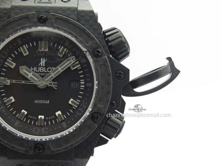 King Power 48mm OceanGraphic 4000 Carbon V6F 1:1 Best Edition Black Dial Gray Markers A Elegant 6968