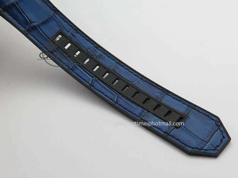 King Power 48mm OceanGraphic 4000 Carbon V6F 1:1 Black Dial Blue Gummy Strap A TopPick 6951
