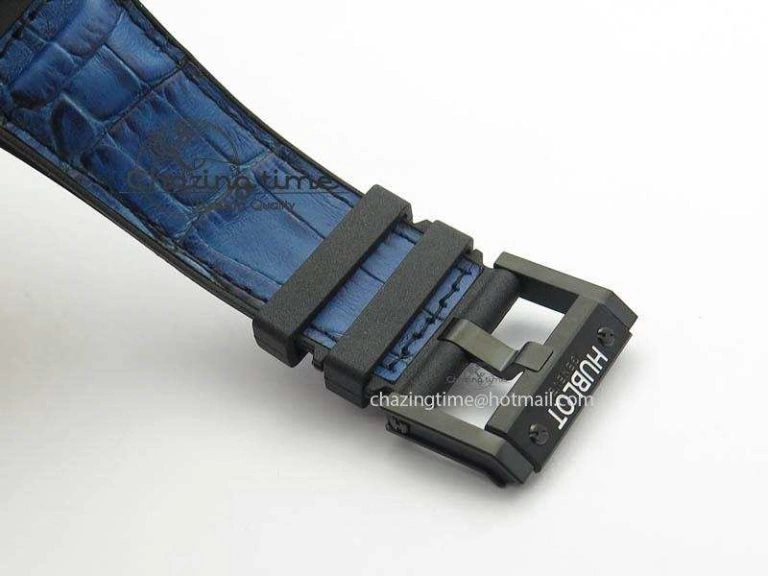 King Power 48mm OceanGraphic 4000 Carbon V6F 1:1 Black Dial Blue Gummy Strap A TopPick 6951