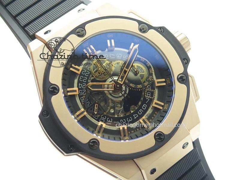 King Power 48mm Unico King RG On Black Rubber Strap A Breathable 6971
