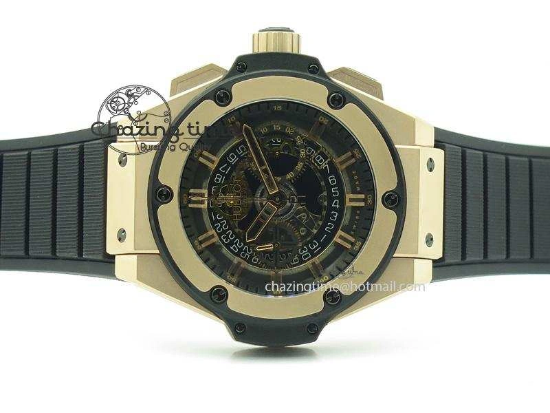 King Power 48mm Unico King RG On Black Rubber Strap A Breathable 6971