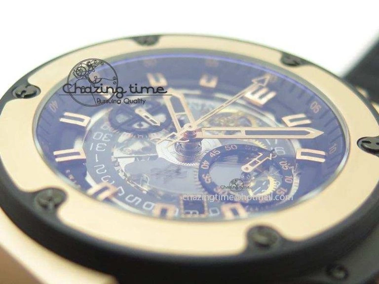 King Power 48mm Unico King RG On Black Rubber Strap A Breathable 6971