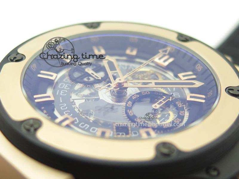 King Power 48mm Unico King RG On Black Rubber Strap A Breathable 6971