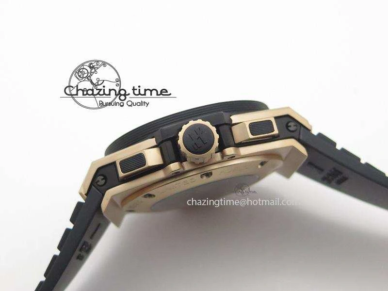King Power 48mm Unico King RG On Black Rubber Strap A Breathable 6971
