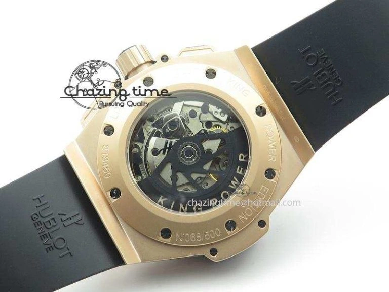 King Power 48mm Unico King RG On Black Rubber Strap A Breathable 6971