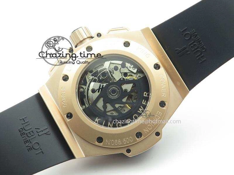 King Power 48mm Unico King RG On Black Rubber Strap A Breathable 6971