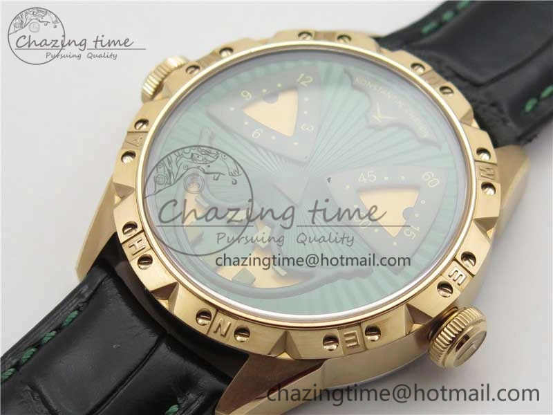 Konstantin Chaykin Joker RG TWF Best Edition Green Pumpkin Dial on Black Leather Strap NH35A Lightweight 7517