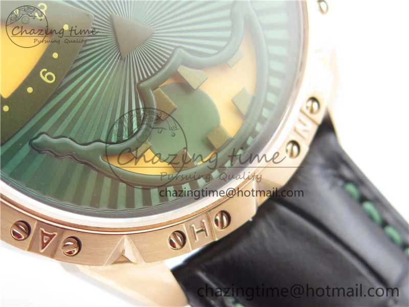 Konstantin Chaykin Joker RG TWF Best Edition Green Pumpkin Dial on Black Leather Strap NH35A Lightweight 7517