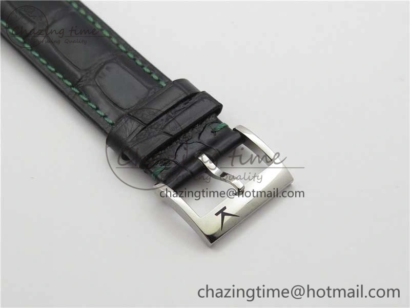 Minimalist Konstantin Chaykin Joker RG TWF Best Edition Green Pumpkin Dial on Black Tie Leather Strap NH35A 7516