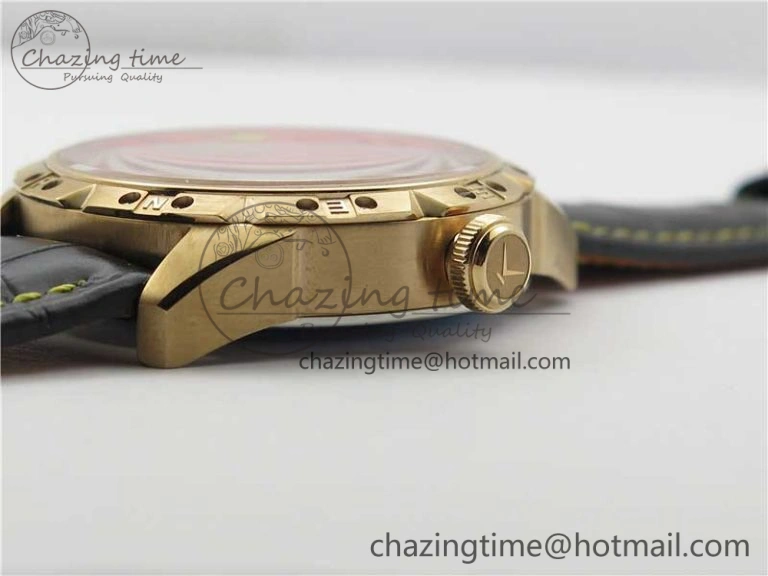 Breathable Konstantin Chaykin Joker RG TWF Best Edition Orange Pumpkin Dial on Black Leather Strap NH35A 7519