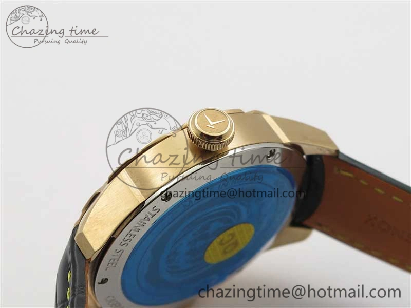 Breathable Konstantin Chaykin Joker RG TWF Best Edition Orange Pumpkin Dial on Black Leather Strap NH35A 7519