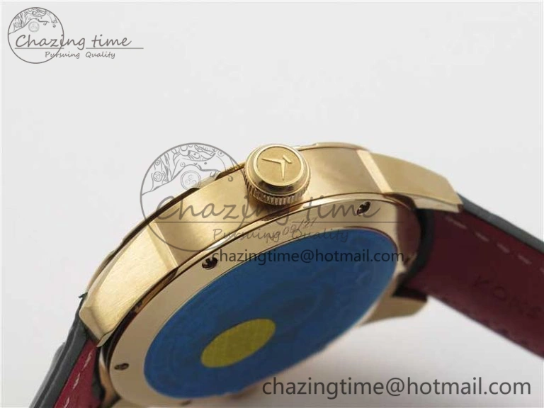 Konstantin Chaykin Joker RG TWF Best Edition Pink Pig Dial on Black Leather Strap NH35A Modern 7518