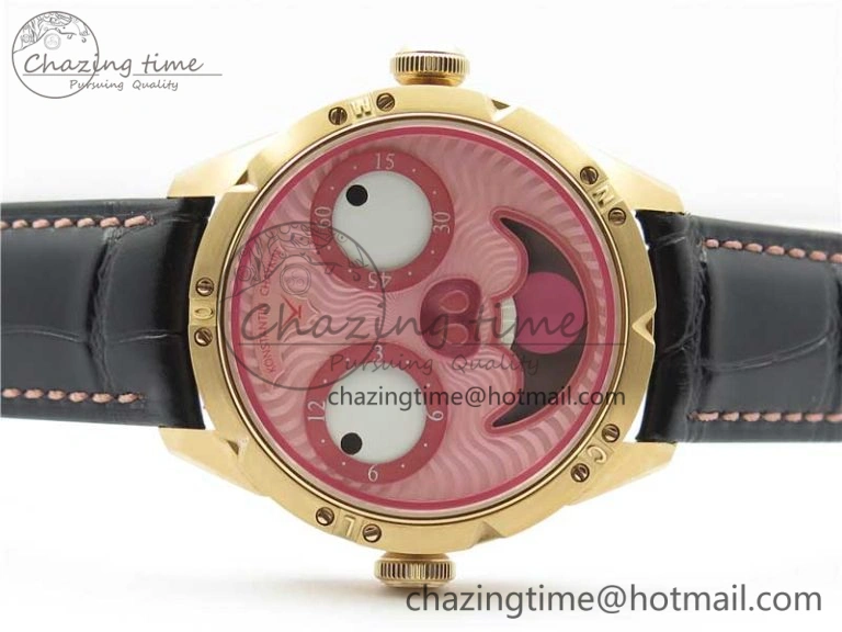 Konstantin Chaykin Joker RG TWF Best Edition Pink Pig Dial on Black Leather Strap NH35A Modern 7518