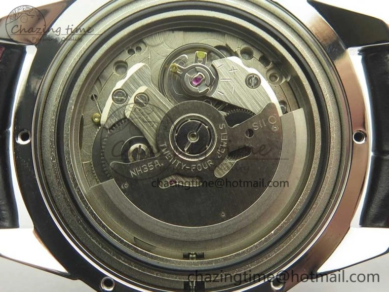 Konstantin Chaykin Joker SS Joker Dial Blue Inner Bezel on Black Leather Strap NH35A Seasonal 7524