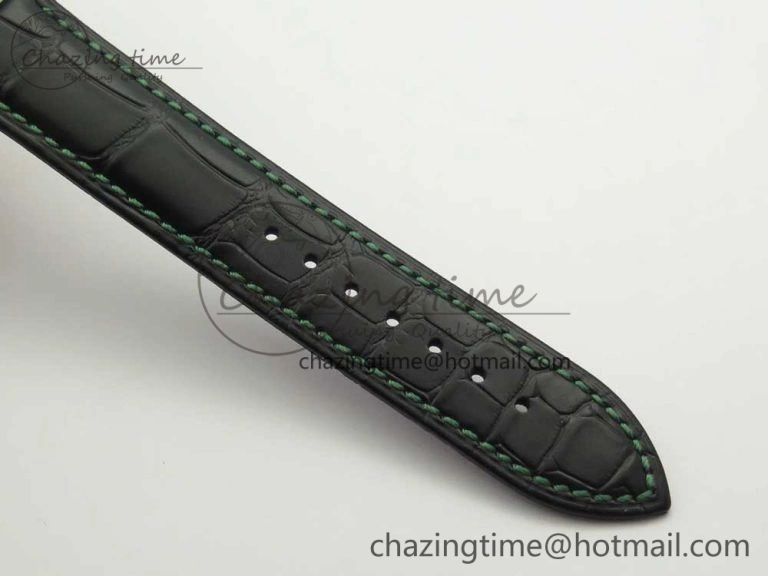 Konstantin Chaykin Joker SS Joker Dial Green Inner Bezel on Black Leather Strap NH35A DailyWear 7522