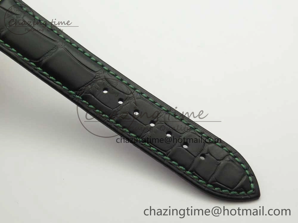 Konstantin Chaykin Joker SS Joker Dial Green Inner Bezel on Black Leather Strap NH35A DailyWear 7522