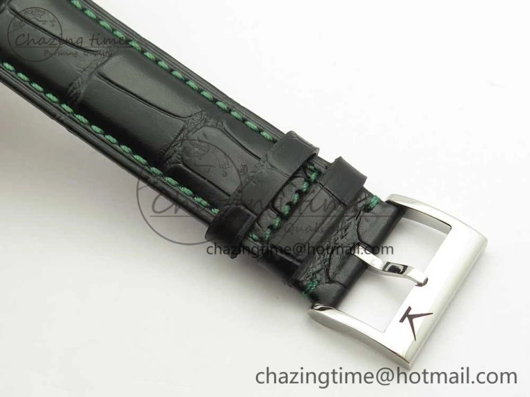 Konstantin Chaykin Joker SS Joker Dial Green Inner Bezel on Black Leather Strap NH35A DailyWear 7522