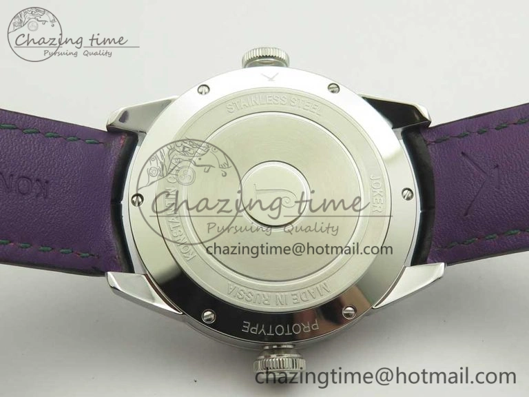 Konstantin Chaykin Joker SS Joker Dial Green Inner Bezel on Black Leather Strap NH35A DailyWear 7522