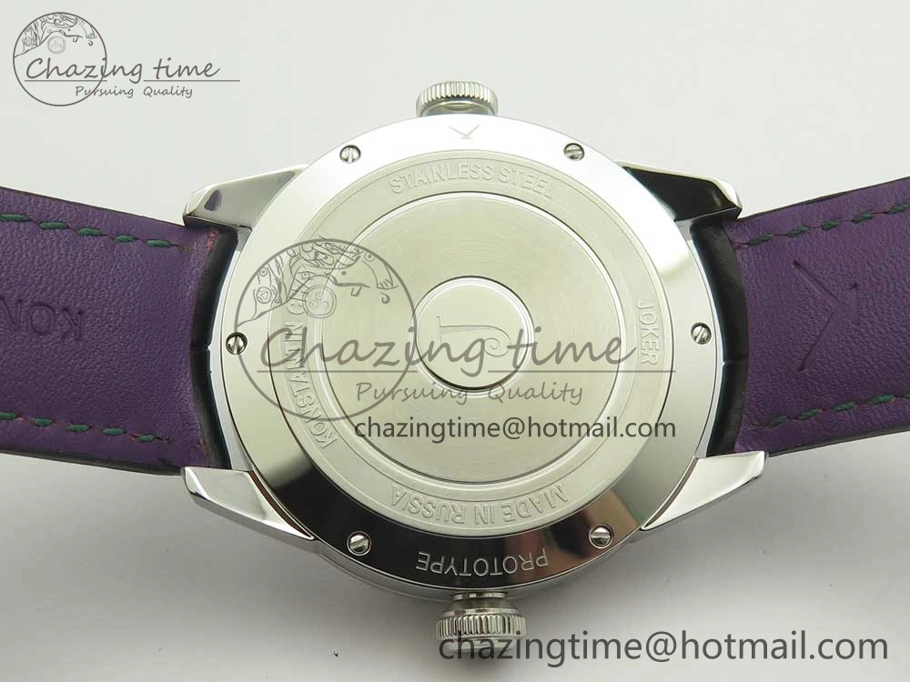 Konstantin Chaykin Joker SS Joker Dial Green Inner Bezel on Black Leather Strap NH35A DailyWear 7522
