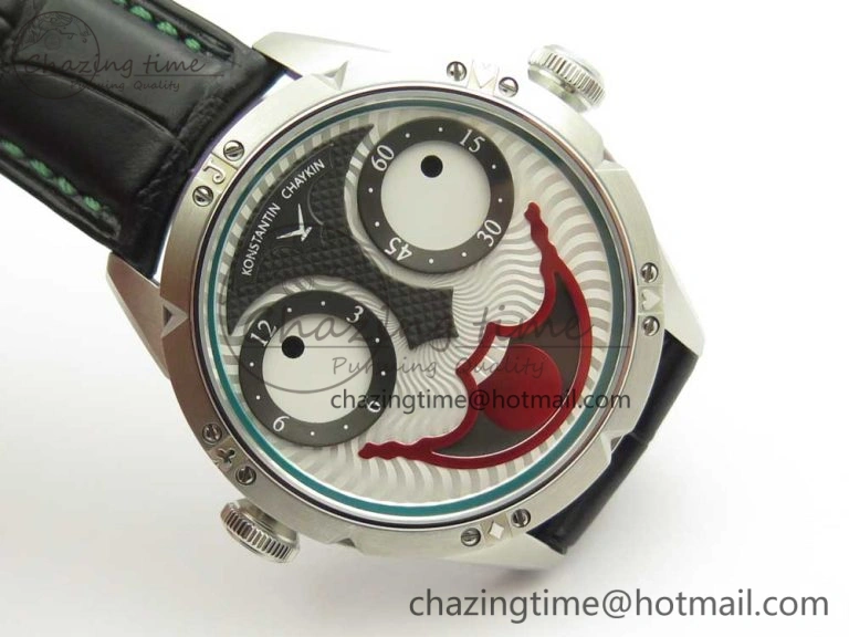 Konstantin Chaykin Joker SS Joker Dial Green Inner Bezel on Black Leather Strap NH35A DailyWear 7522