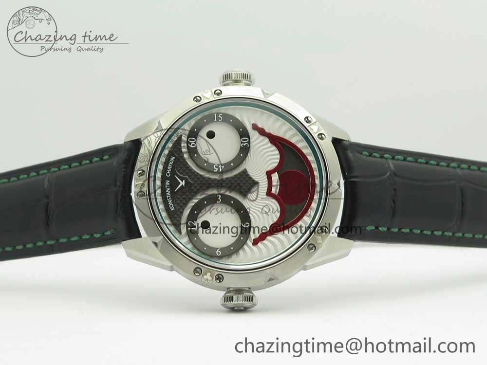 Konstantin Chaykin Joker SS Joker Dial Green Inner Bezel on Black Leather Strap NH35A DailyWear 7522