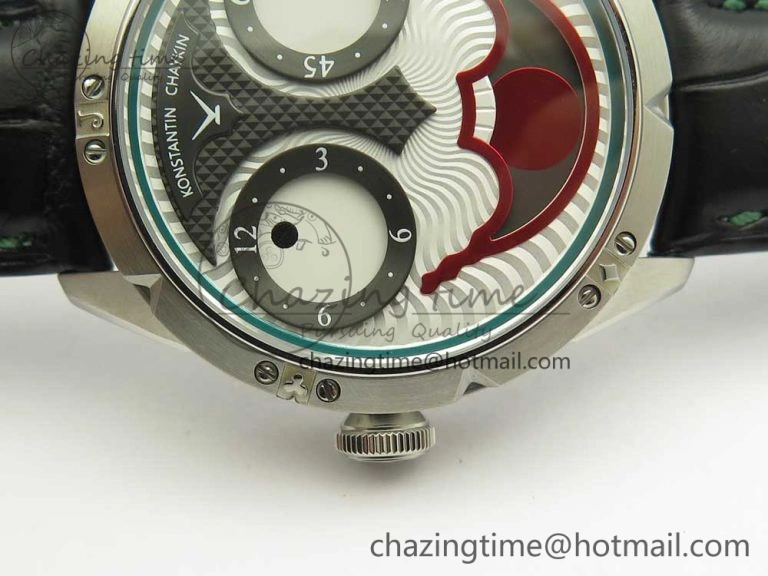 Konstantin Chaykin Joker SS Joker Dial Green Inner Bezel on Black Leather Strap NH35A DailyWear 7522