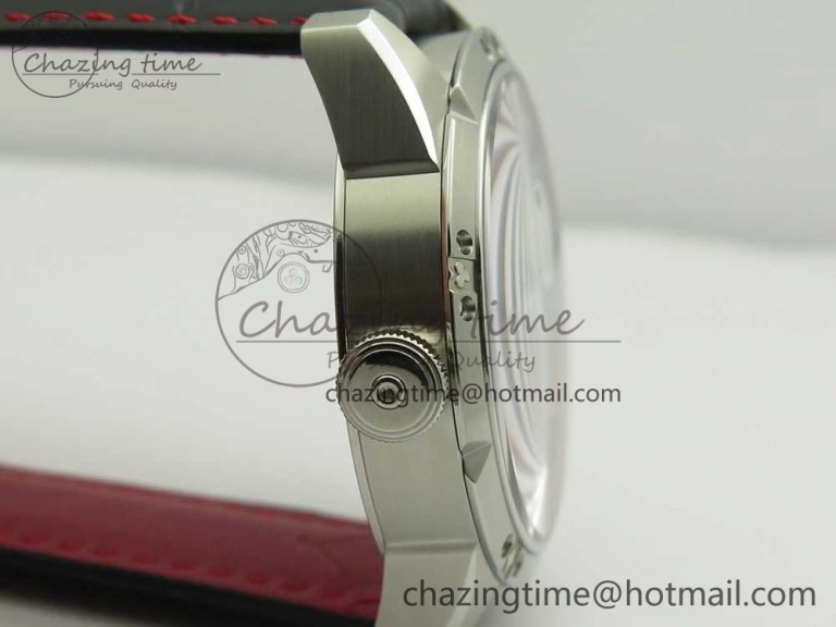 Contemporary Konstantin Chaykin Joker SS Joker Dial Red Inner Bezel on Black Leather Strap NH35A 7526