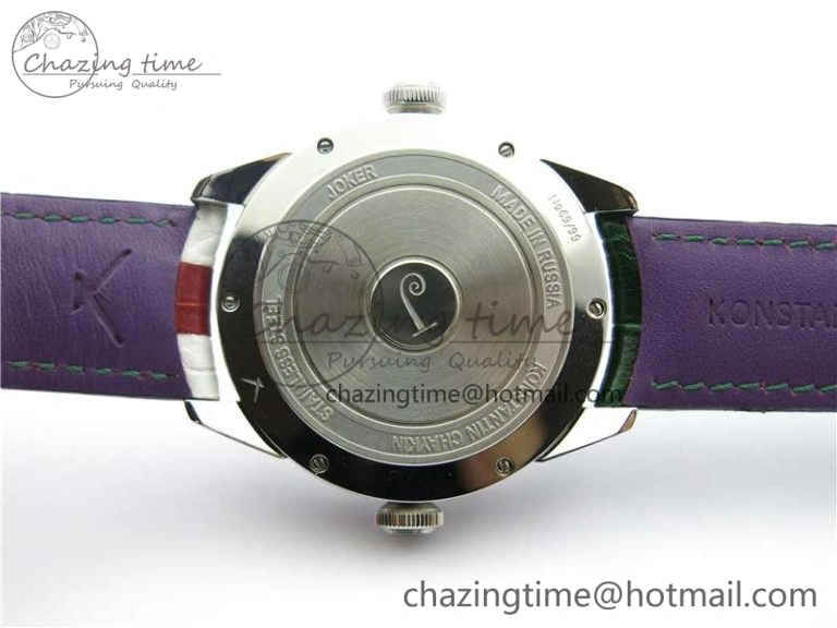 Flexible Konstantin Chaykin Joker SS TWF Best Edition Joker Dial Green Inner Bezel on Leather Strap NH35A V 7521