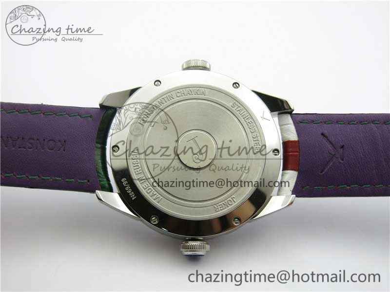 Flexible Konstantin Chaykin Joker SS TWF Best Edition Joker Dial Green Inner Bezel on Leather Strap NH35A V 7521