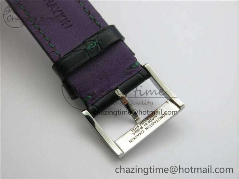 Flexible Konstantin Chaykin Joker SS TWF Best Edition Joker Dial Green Inner Bezel on Leather Strap NH35A V 7521