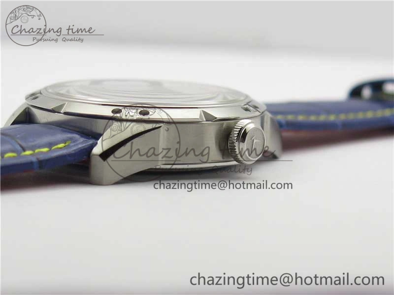 Konstantin Chaykin Joker SS TWF Best Edition White Dial Yellow Inner Bezel on Blue Leather Strap NH35A Compact 7515